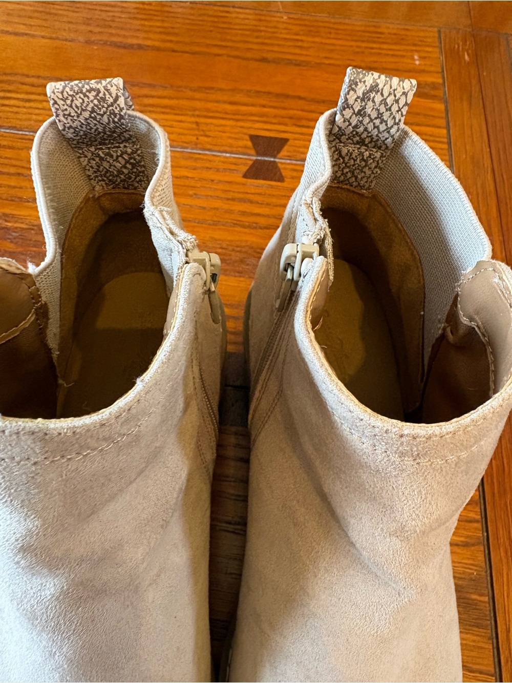 Universal Thread Taupe Suede Ankle Boots - Picture 4 of 10